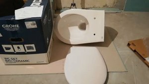 Распаковка - Унитаз подвесной GROHE Bau Ceramic 39351000 (с микролифтом)