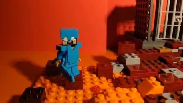 Lego Minecraft Steve VS Herobrine Animation смотреть онлайн