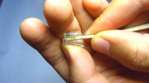 Обжать кабель коннектором RJ11