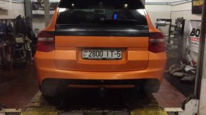 Porsche Cayenne с выхлопом Techart
