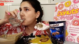 MUKBANG• ASMR• Marshmallow, chocolate with nuts