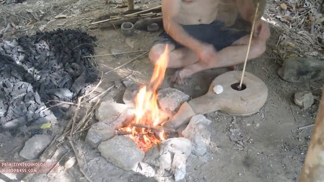 Primitive Technology. Цемент из древесного пепла смотреть онлайн