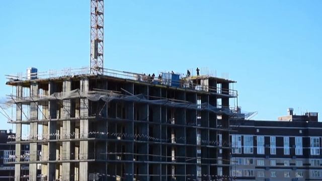 Строительство 8-х корпусов ЖК Татьянин Парк (18.03.2018) смотреть онлайн