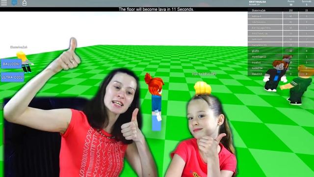 ROBLOX ПОЛ ЭТО ЛАВА Челлендж ПОБЕГ РОБЛОКС Летсплей для детей смотреть онлайн