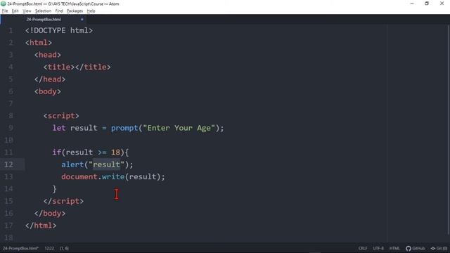 22. Prompt Box in JavaScript | JavaScript | JavaScript in Pashto