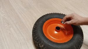 Доработка колеса садовой тачки