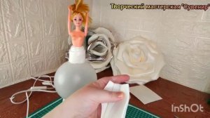 Кукла-светильник из изолона МК #мастеркласс  #новыйгод #светильникизизолона #изолон