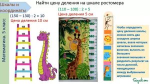 Шкалы и координаты  Математика 5 класс