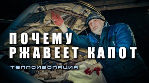 Ржавеет капот мухобойка не причём. Тепло шумоизоляция капота