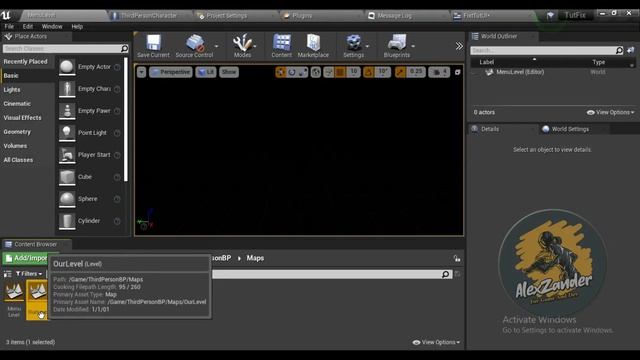 how to add a menu level | Open Any Level | in Unreal Engine 4 27 | Unreal Engine 5