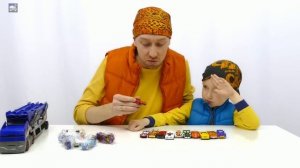 Илья, папа и огрооомный Хот Вилс Автовоз