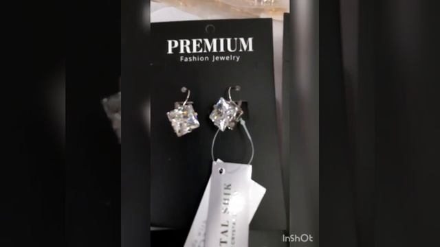 Серьги "Ромбы" серебро, Crystal Shik 74661-1 смотреть онлайн