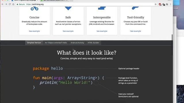 Kotlin Tutorial Introduction #1 смотреть онлайн