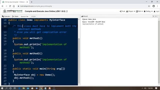 #24 Interface in java with demo|#tutorial for  java|What is interface How to Implement it in java?