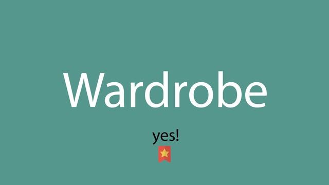 Wardrobe pronunciation смотреть онлайн