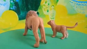 Игрушки Лев и львёнок из коллекции шляйх