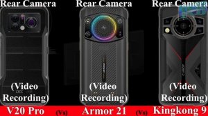 DOOGEE V20 Pro 5G Vs Ulefone Armor 21 Vs CUBOT Kingkong 9 | Full Specifications | 2023