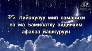 Ясин 30-40 аяты красивое чтение легко выучить @roziyuz