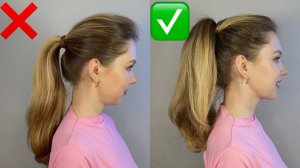 Как легко сделать объемный красивый хвост. Easy way to do a voluminous ponytail