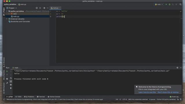 Python Tutorial for Absolute Beginners #1 - What Are Variables?