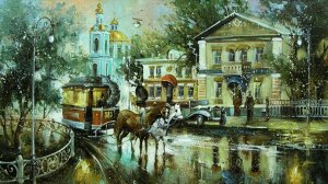 Прогулка по Старой Москве… Милые улочки, скверики и бульвары на полотнах художника Сергея Боева.