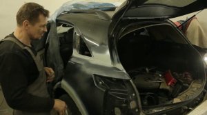 ИНФИНИТИ FX35 ЗАМЕНА ЗАД КРЫЛА