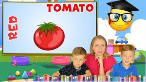 Первые английские слова для малыша в картинках №3 ❤️ Учим новые слова и цвета | Развивающее видео