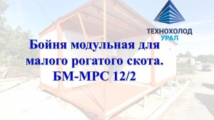 Убой скота - Модульная бойня для малого рогатого скота. БМ- МРС 12/2