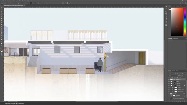 QUICK Perspective Section - How to use Enscape and Photoshop to create a cool perspective effect! смотреть онлайн