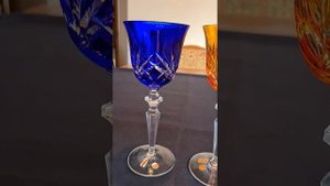 Nachtmann ♥️ редчайшие цветные хрустальные резные немецкие винтажные фужеры 🍸🍬🍷