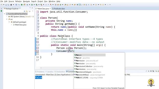 Functional Interface - Java 8 Tutorial | Predicate, Consumer, Function & Supplier