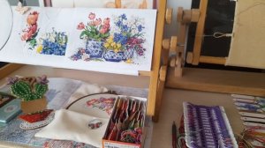 Вышивальный влог, реорганизация процессов, вышивальный уголок