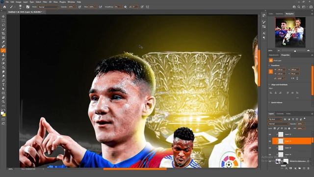 Matchday Poster Design | FREE PSD ? | El Clasico Poster | photoshop Tutorial смотреть онлайн