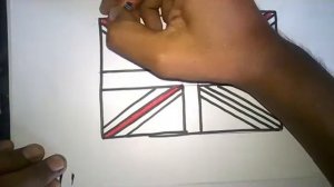 how to draw Natonal Flag of British United kingdom