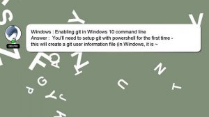 Windows : Enabling git in Windows 10 command line