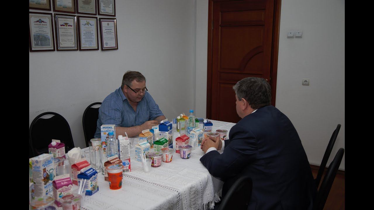 Рабочий визит Владимира Солошенко на молочный завод