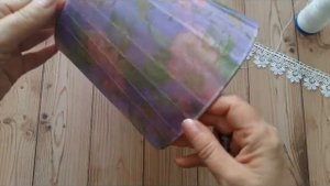 Реставрация настольной лампы/ Как сделать абажур из лент/ How to make ribbon lamp shade