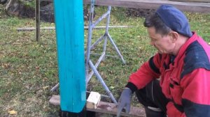 Выбираем место для качелей. Готовимся к бетонированию столбов.