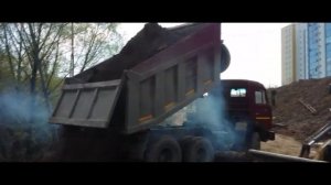 Экскаватор погрузчик Caterpillar 428 F.  Моя работа.