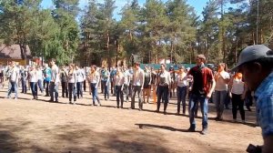 флешмоб старших отрядов.Лагерь "Сатурн" 2 смена 2014
