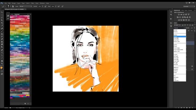 Fashion Sketch | Rendering with Marker Brushes! смотреть онлайн