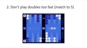 Backgammon: Backgammon Resolutions (Lesson 11)