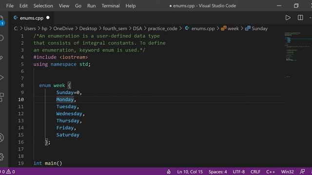 Enums(Enumerators) in C++ | Programming in C++ | Part 55 смотреть онлайн