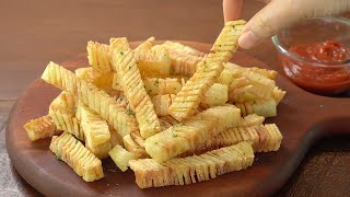 Приготовьте жареный картофель с 3-кратной хрустящей корочкой и вкусом  Жареный картофель-гармошка