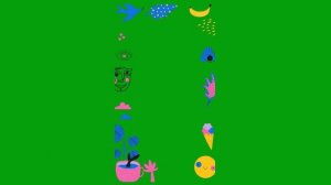 ФУТАЖ - РАМКА - ХРОМАКЕЙ НА ЗЕЛЕНОМ ФОНЕ