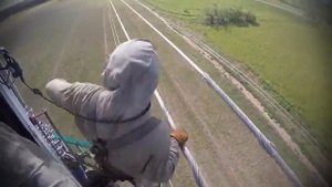 Ремонт воздушной линии с вертолёта