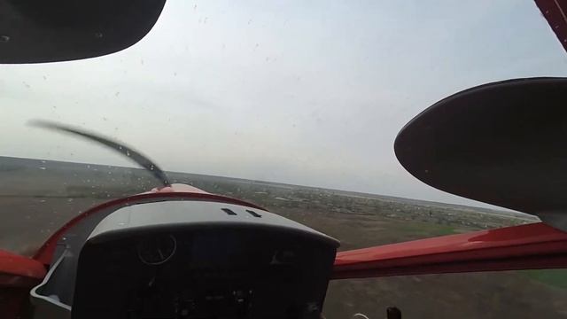 Полет на ультралайт самолете Аеропракт А-32 Aeroprakt A-32 Foxbat взлет и пилотирование Part1