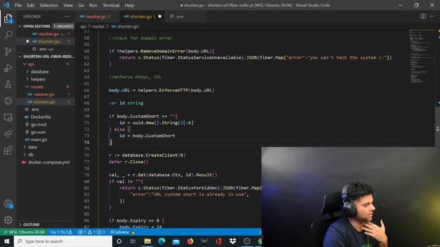URL Shortener (Redis + Go-Fiber) - Golang Project [ Intermediate Level ]  - PART - 6