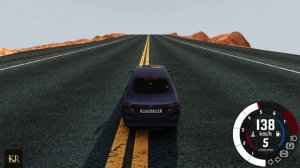 BeamNG Drive Прыжок через каньон Смерти на автомобиле (Saab 9-3) Мод патруль!