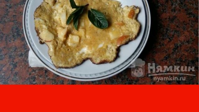 Sweet omelet with oatmeal and apple смотреть онлайн